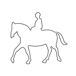 Jockey 2 Free Coloring Page for Kids