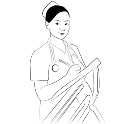 Nurse 7 Free Coloring Page for Kids
