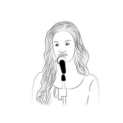 Singer 1 Free Coloring Page for Kids
