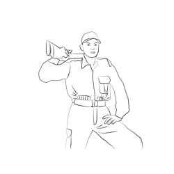 Soldier 5 Free Coloring Page for Kids