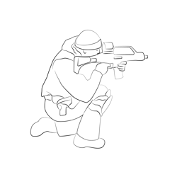 Soldier 7 Free Coloring Page for Kids