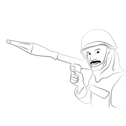 Soldier 8 Free Coloring Page for Kids