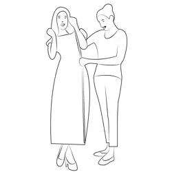 Fashion Designer Free Coloring Page for Kids