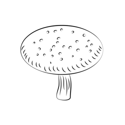 Fly Agaric Free Coloring Page for Kids