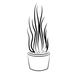 Houseplants Free Coloring Page for Kids