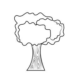Tree For Kidss Free Coloring Page for Kids