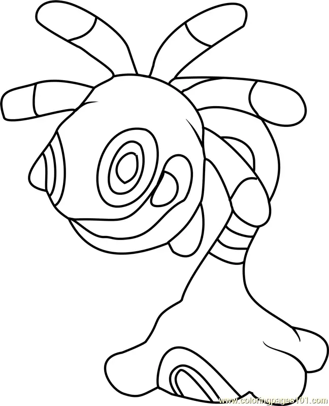 pokemon coloring cards Cradily Pokemon Coloring Page for Kids - Free Pokemon Printable Coloring  Pages Online for Kids - ColoringPages101.com