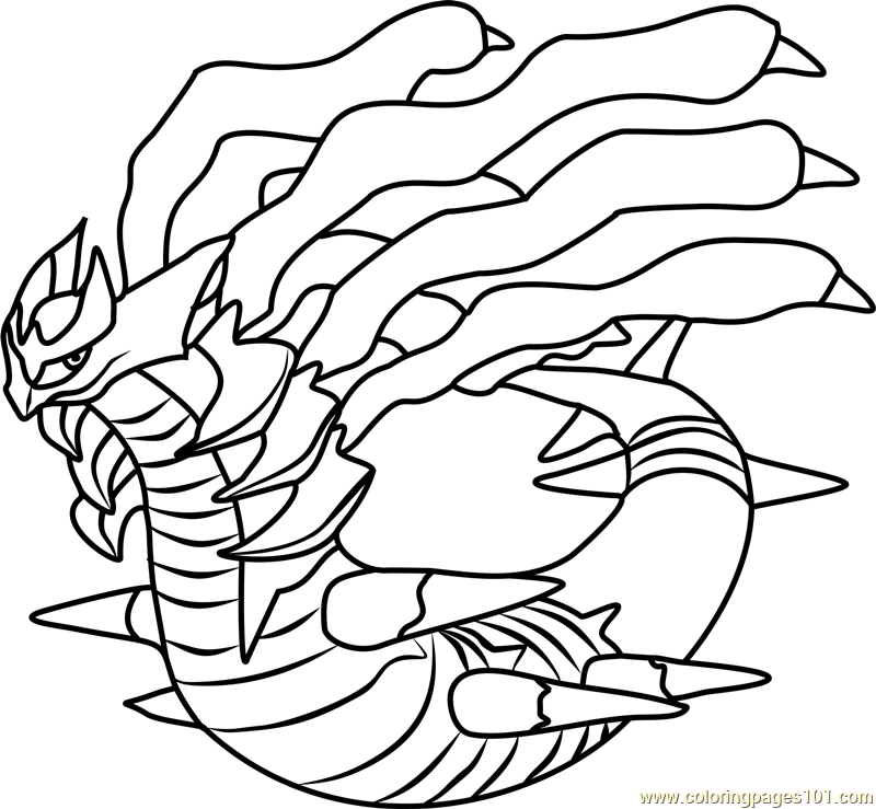 Desenhos para colorir de desenho do pokémon giratina para colorir  