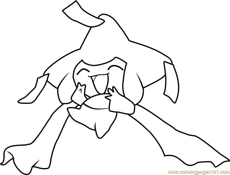 Jirachi Pokemon Coloring Page For Kids Free Pokemon Printable Coloring Pages Online For Kids Coloringpages101 Com Coloring Pages For Kids