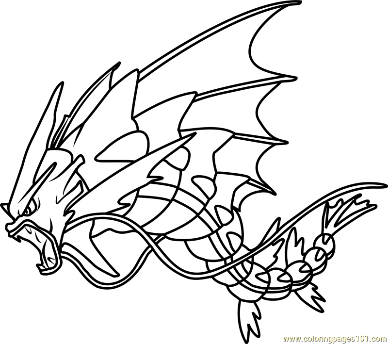 Mega Pokemon Coloring Pages