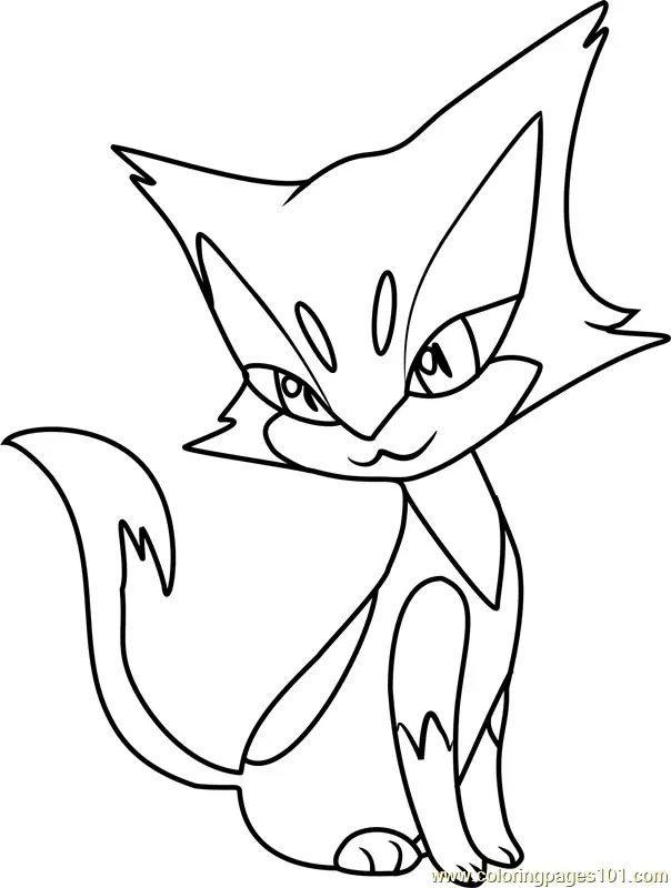 Purrloin Pokemon Coloring Page for Kids - Free Pokemon Printable Coloring  Pages Online for Kids - ColoringPages101.com | Coloring Pages for Kids