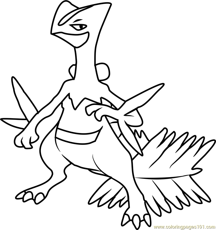 Imprimir Pokémon Sceptile para colorir