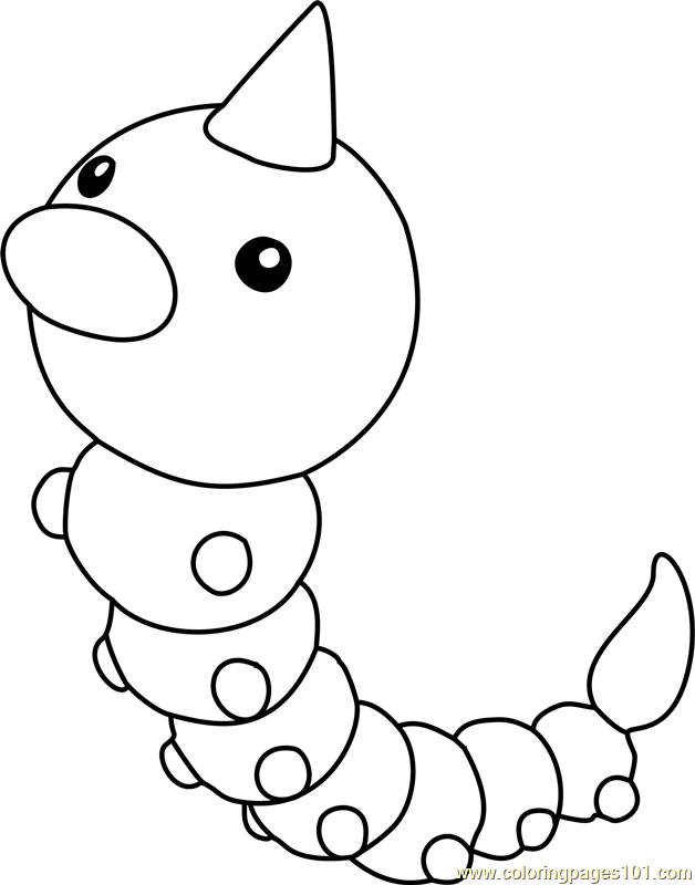 Weedle pokemon coloring pages