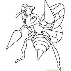 Beedrill Pokemon Coloring Page - Tn Beedrill Pokemon Coloring Page.webp