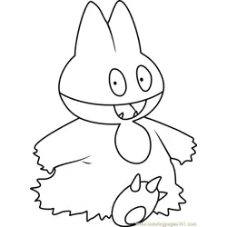 Munchlax Pokemon Coloring Page for Kids - Free Pokemon Printable