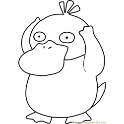 Psyduck Pokemon Coloring Pages Sketch Coloring Page