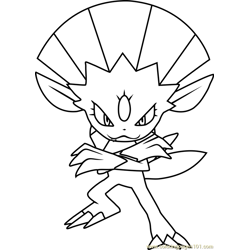 Weavile Pokemon Coloring Pages for Kids - Download Weavile ...