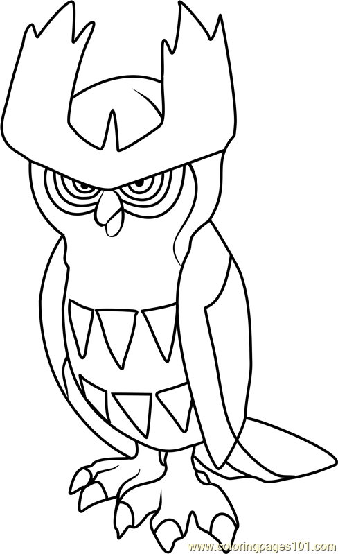 Noctowl Pokemon Coloring Pages