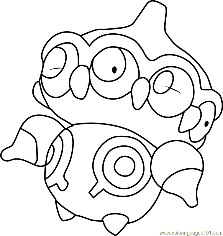 Claydol Pokemon Coloring Page for Kids - Free Pokemon Printable