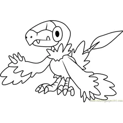 Archen Pokemon Free Coloring Page for Kids