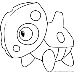 Aron Pokemon Free Coloring Page for Kids