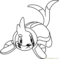 Buizel Pokemon Free Coloring Page for Kids