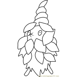 Burmy Pokemon Free Coloring Page for Kids