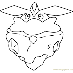 Carbink Pokemon Free Coloring Page for Kids