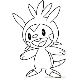Chespin Pokemon Free Coloring Page for Kids