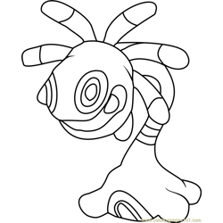 Cradily Pokemon Free Coloring Page for Kids
