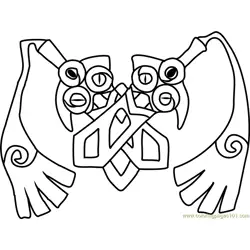 Doublade Pokemon Free Coloring Page for Kids