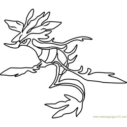 Dragalge Pokemon Free Coloring Page for Kids