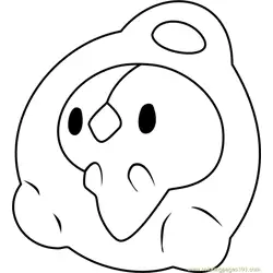 Duosion Pokemon Free Coloring Page for Kids