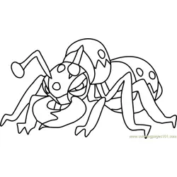 Durant Pokemon Free Coloring Page for Kids