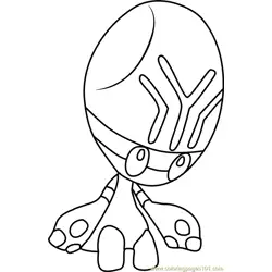 Elgyem Pokemon Free Coloring Page for Kids