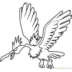 Fearow Pokemon Free Coloring Page for Kids