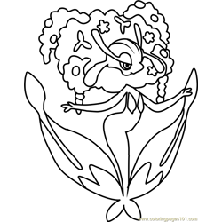 Florges Pokemon Free Coloring Page for Kids
