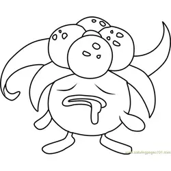 Gloom Pokemon Free Coloring Page for Kids