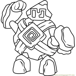Golett Pokemon Free Coloring Page for Kids
