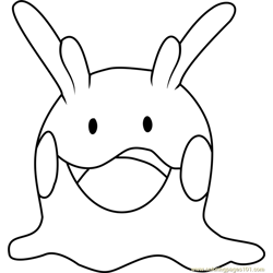 Goomy Pokemon Free Coloring Page for Kids