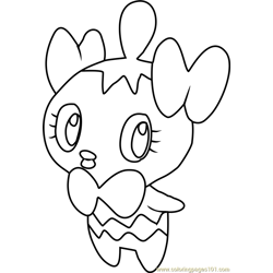 Gothita Pokemon Free Coloring Page for Kids