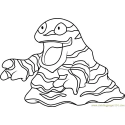 Grimer Pokemon Free Coloring Page for Kids