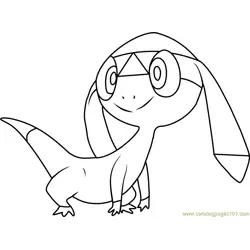Helioptile Pokemon Free Coloring Page for Kids