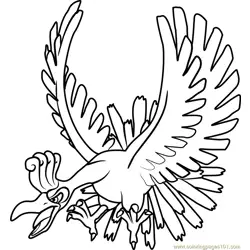 Ho-Oh Pokemon Free Coloring Page for Kids
