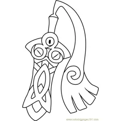 Honedge Pokemon Free Coloring Page for Kids