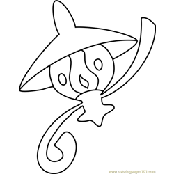 Lampent Pokemon Free Coloring Page for Kids
