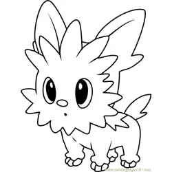 Lillipup Pokemon Free Coloring Page for Kids