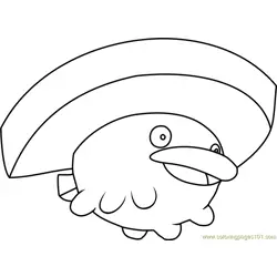Lotad Pokemon Free Coloring Page for Kids