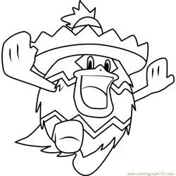 Ludicolo Pokemon Free Coloring Page for Kids