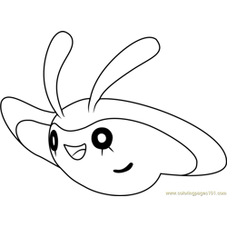 Mantyke Pokemon Free Coloring Page for Kids